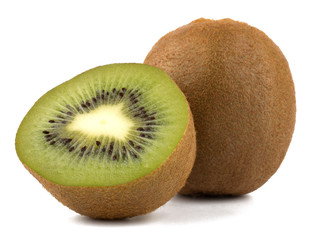 Kiwi fruit isolated on  white background