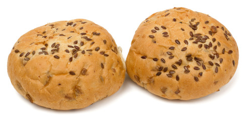 Bread buns isolated on white background