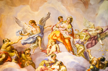 Mural on the wall