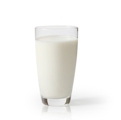 milk in the glass