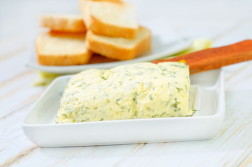 butter with garlic