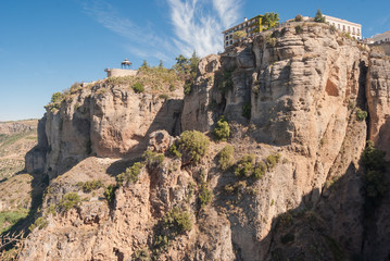 Fototapeta na wymiar A beautiful Landscape of Ronda, Little Town in Andalusia, Spain