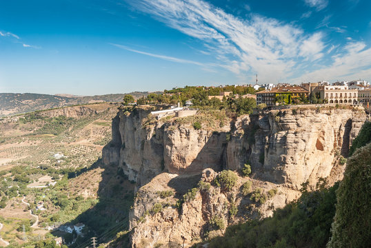 A beautiful Landscape of Ronda, Little Town in Andalusia, Spain