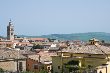 Panoramic view of Melfi. Basilicata. Italy.