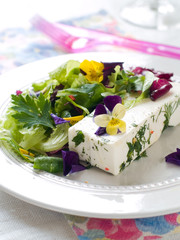 Obraz na płótnie Canvas salad with cheese