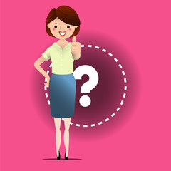 Woman Giving Thumbs Up