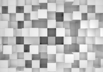 gray cubes background