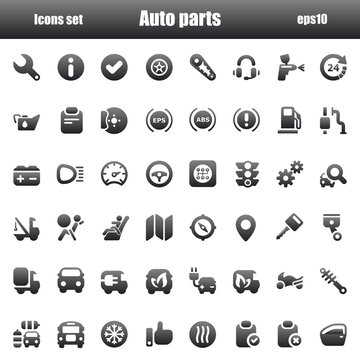 icons autoparts black