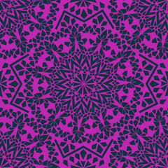 Fototapeta premium Seamless pattern of Moroccan mosaic