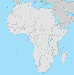 Map of Africa - 52105885
