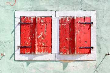 Closed shutters