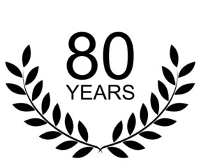 Obraz premium Laurel 80 years