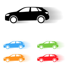 Vector car silhouettes