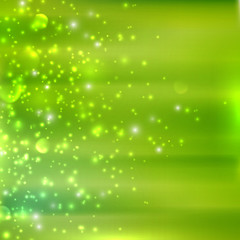 abstract green background with sparkles