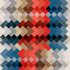 Vector retro mosaic background