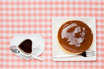 cheese cake and coffee