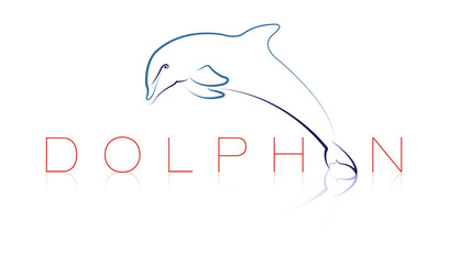 Obraz premium graphisme dauphin
