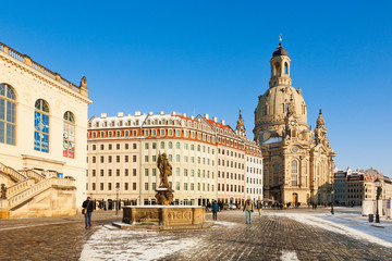 Obraz premium Neumarkt Dresden