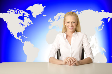 Business woman in an office