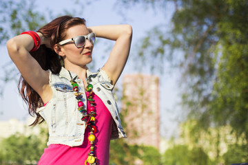 Pretty  woman posing