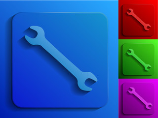 wrench monochrome icons