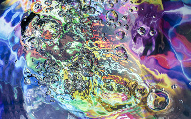Colorful bubbles texture or background