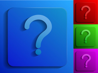 question monochrome icons