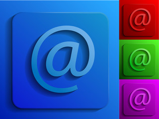 e-mail monochrome icons