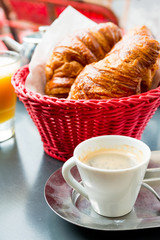 coffee and croissants