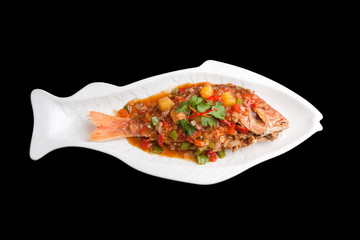 Thai Red Snapper with Tamarind Sauce