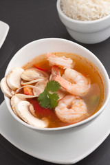Thai Vegetable Soup with Shrimp