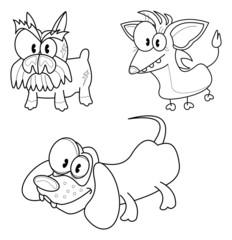 Cartoon dogs