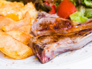juice roasted lamb chops