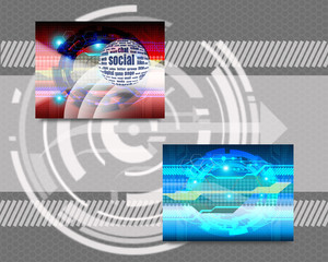 Abstract creative business cards