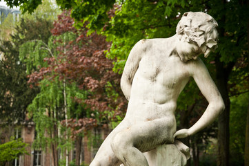 Statue Parc Monceau à Paris