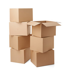 cardboard box package moving transportation delivery