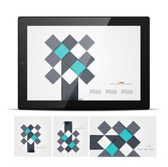 Abstract geometrical business templates