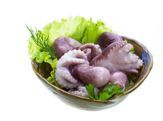Marinated octopus