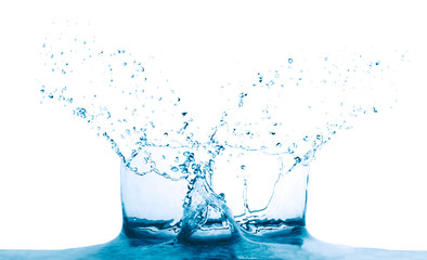 splash water isolated on white background