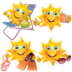 Fun sun on vacation