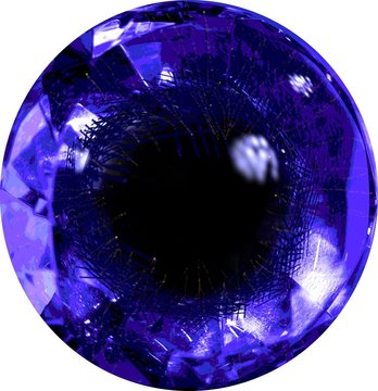 Auge in Lila