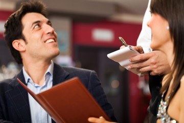 Couple having dinner