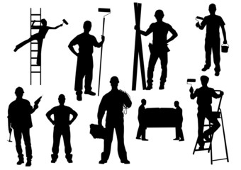 Workers Silhouette