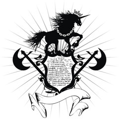 heraldic unicorn coat of arms13
