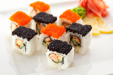 Salmon and Tobiko Roll