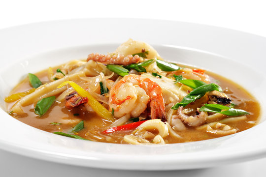 Thai Dishes - Seafood with Lemon Sorgho