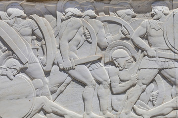 Leonidas monument in Thermopylae, Greece