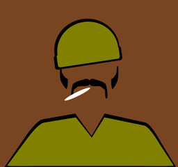 man smoking marijuana