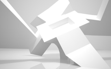 Abstract Architecture.Concep t of a modern building