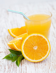 Obraz na płótnie Canvas orange juice